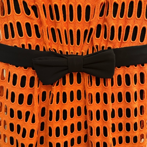 Moschino Couture Orange and Black Dress size 14 - Picture 8 of 8
